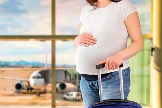 gravida pode viajar aviao